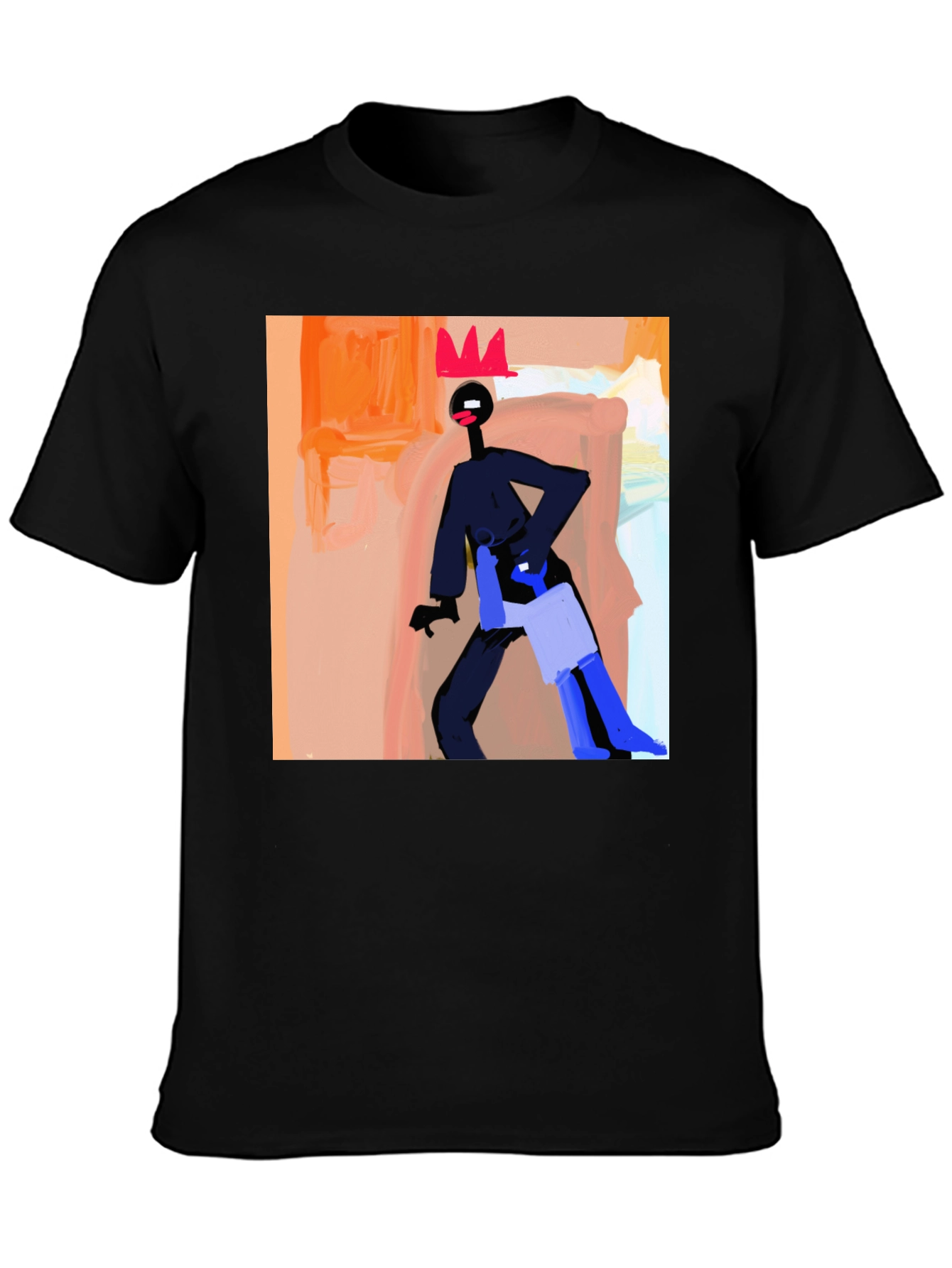 Abstract Art Graphic Black T-Shirt