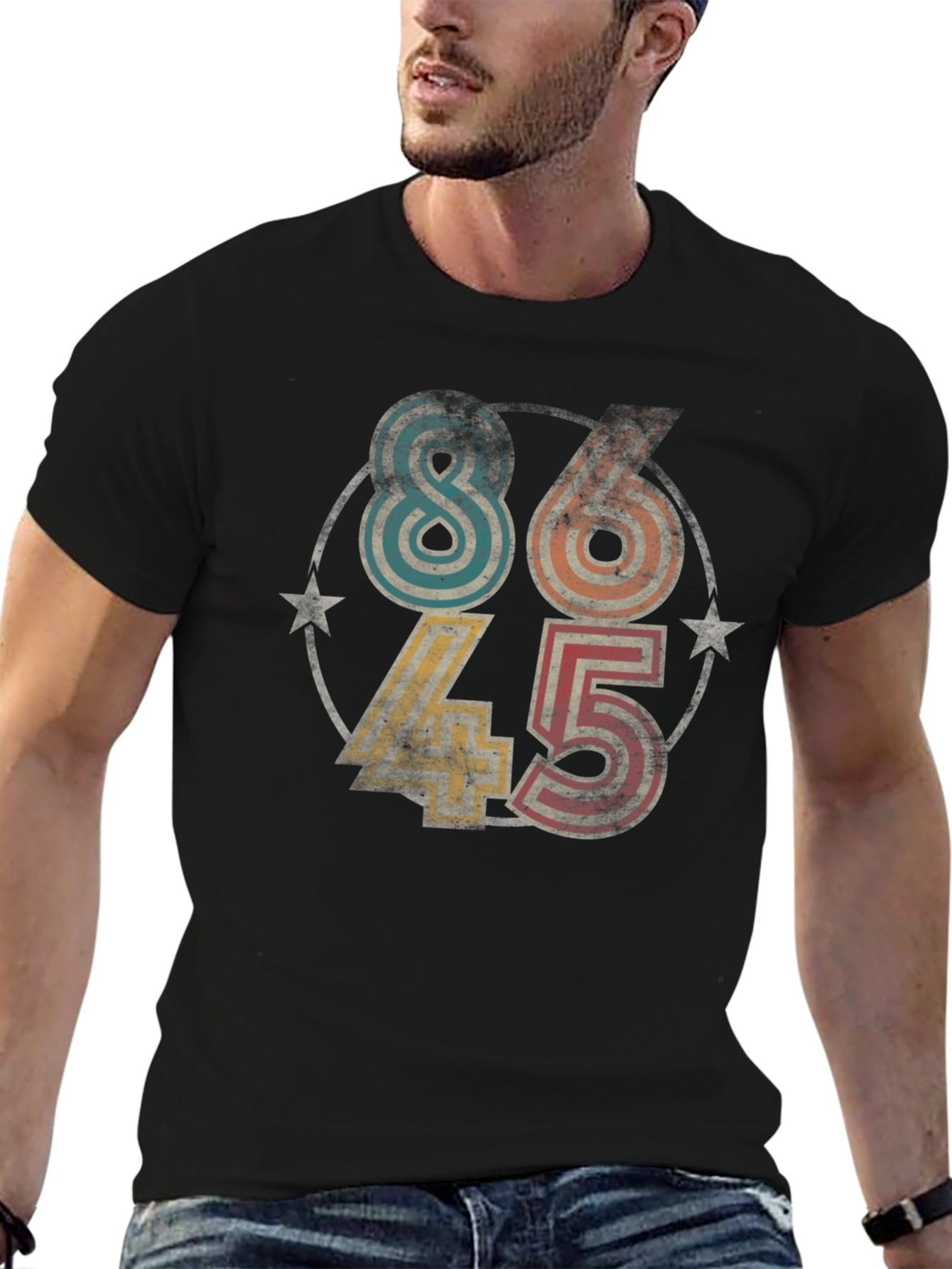 Retro 8645 Graphic Tee - Statement T-Shirt