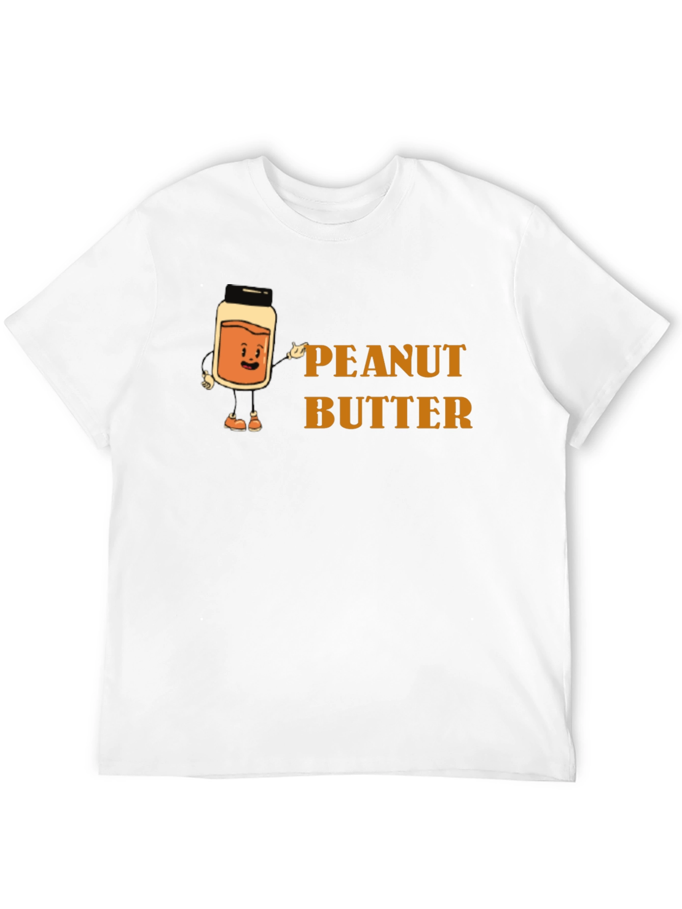 Peanut Butter Cartoon Graphic Tee - Black