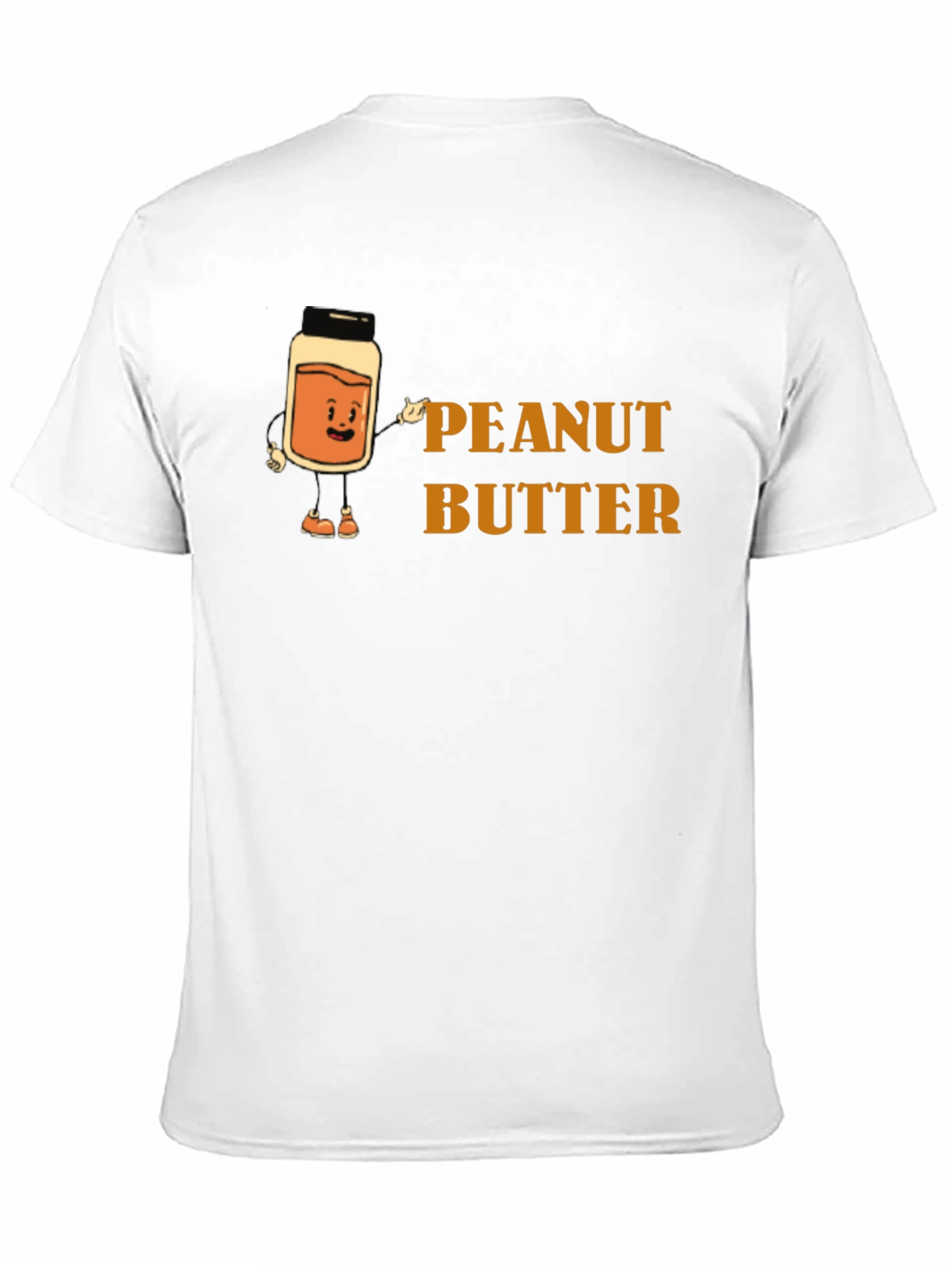 Peanut Butter Cartoon Graphic Tee - Black