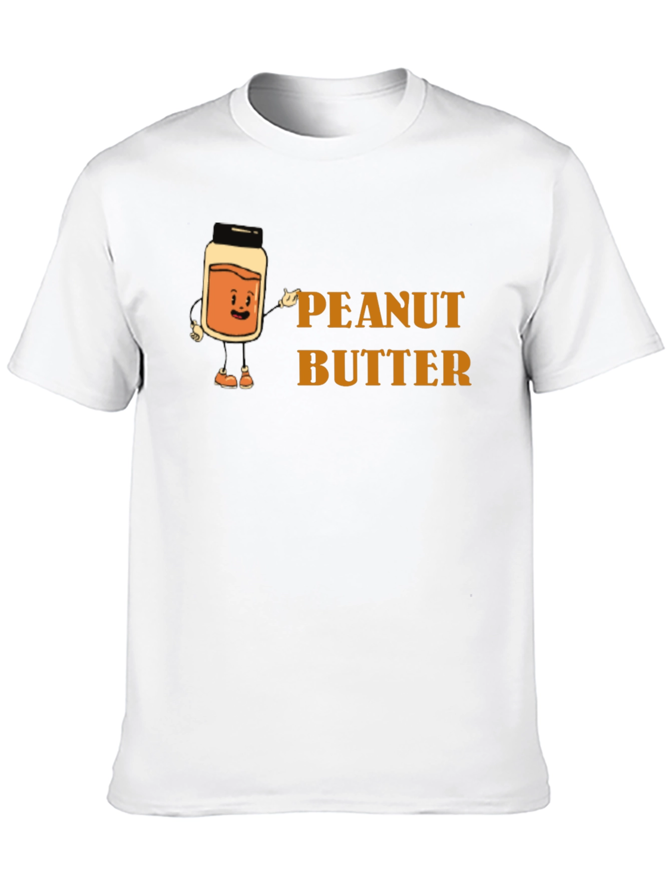 Peanut Butter Cartoon Graphic Tee - Black