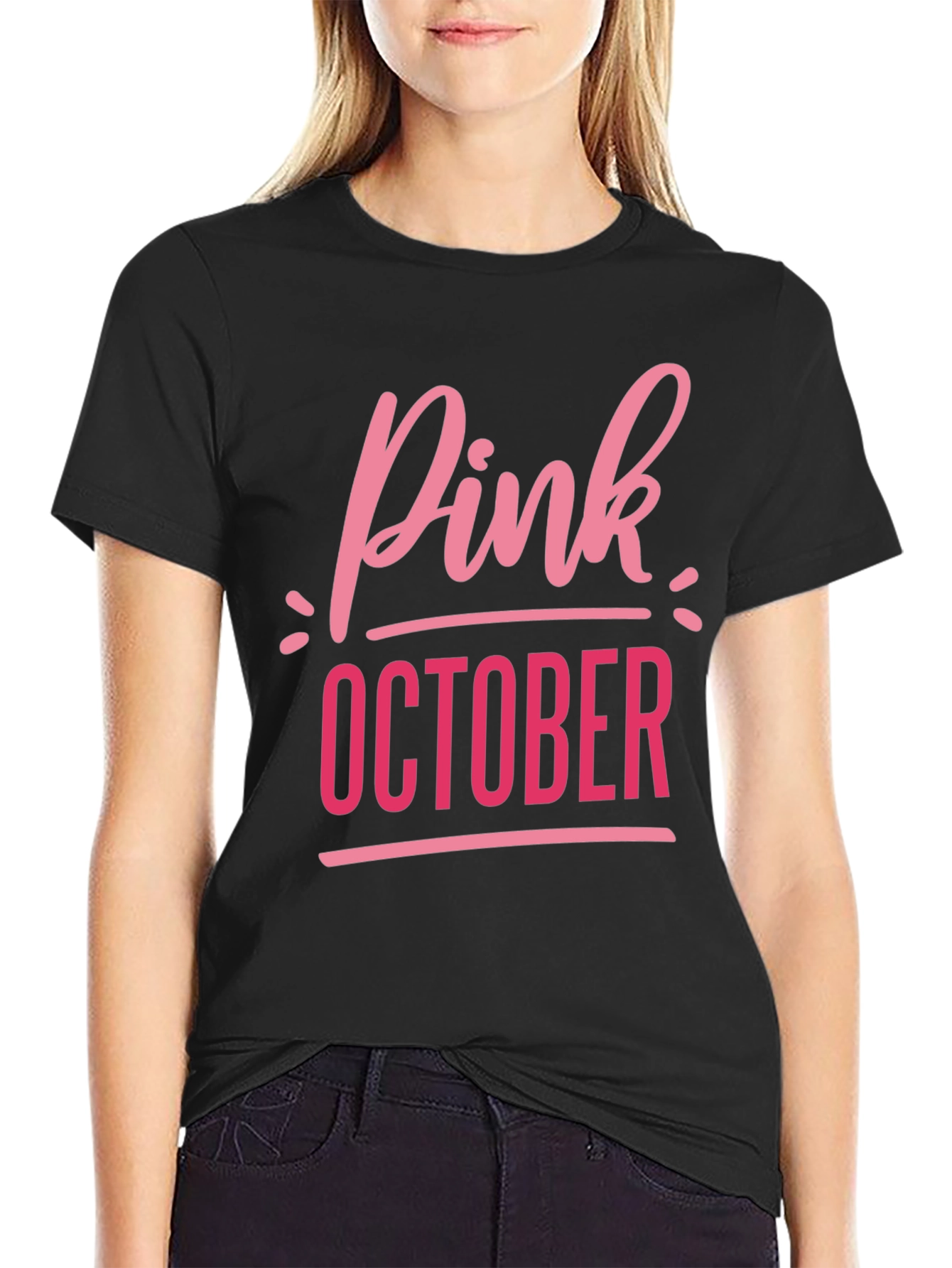 Pink October Breast Cancer Awareness T-Shirt