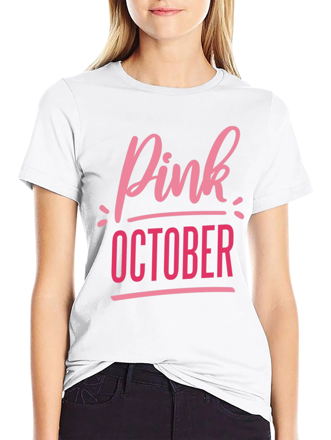 Pink October Breast Cancer Awareness T-Shirt