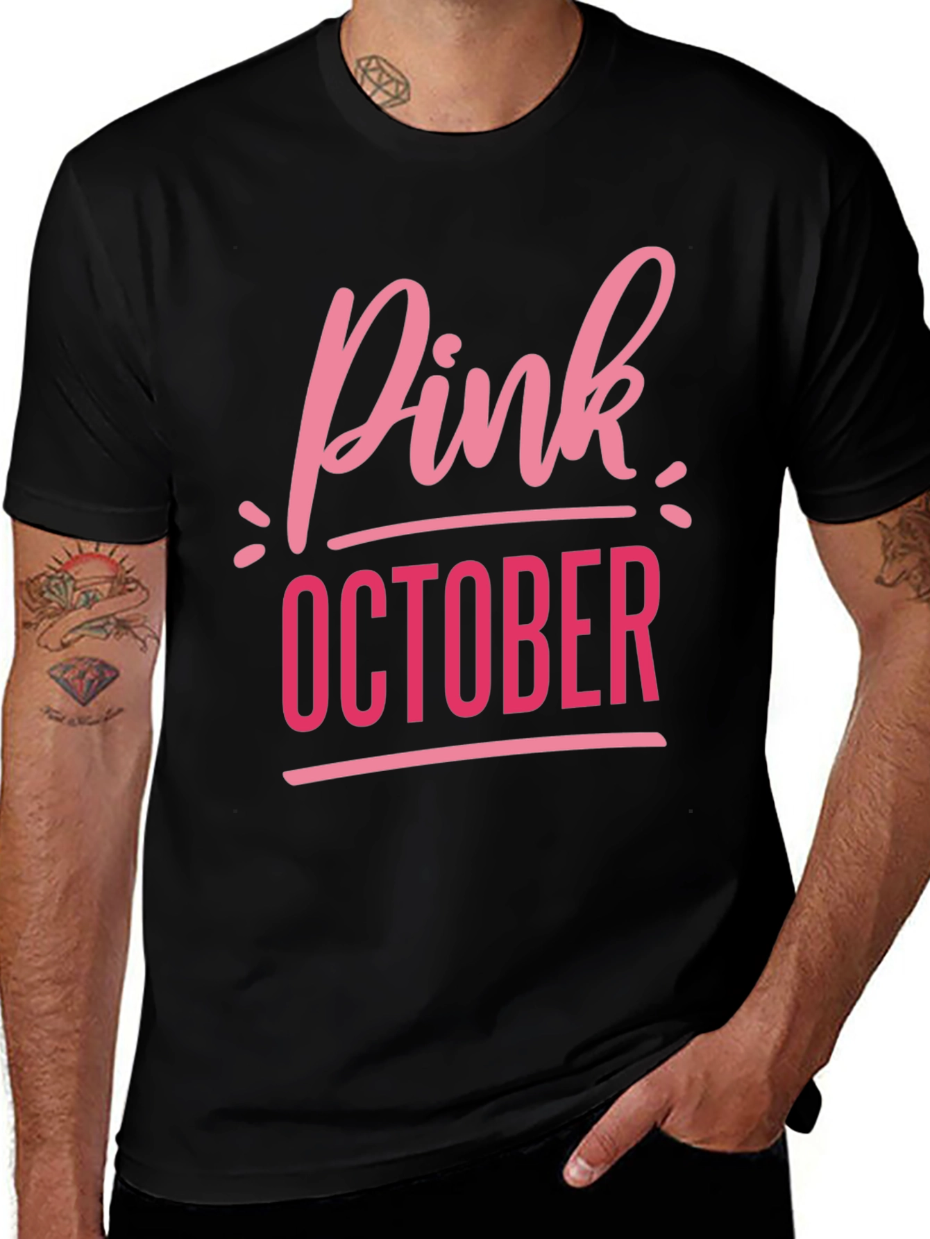 Pink October Breast Cancer Awareness T-Shirt