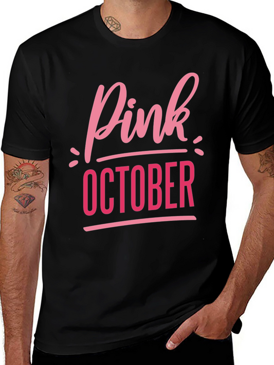 Pink October Breast Cancer Awareness T-Shirt