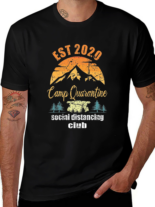Camp Quarantine Social Distancing Club T-Shirt