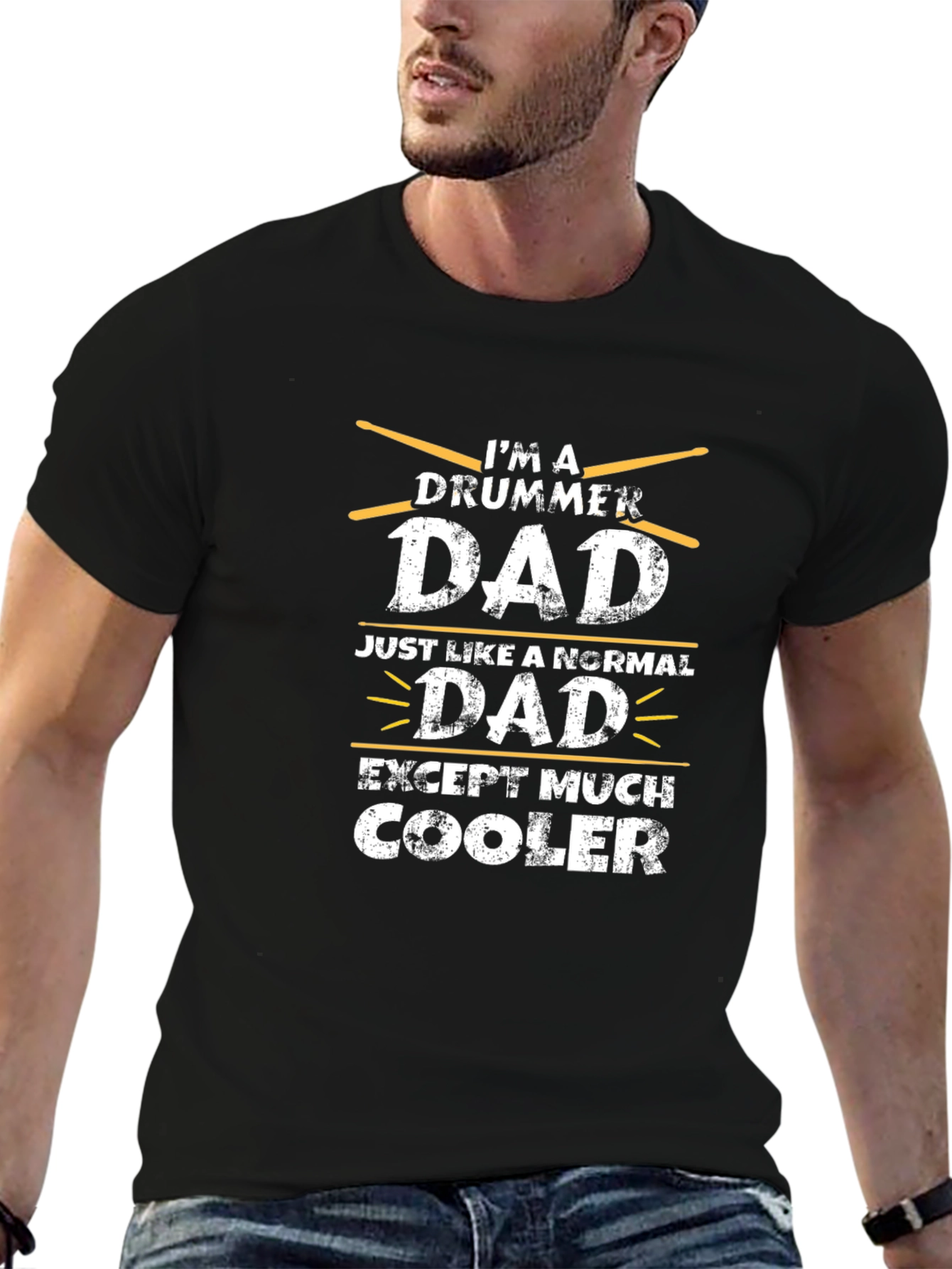 Drummer Dad T-Shirt - Cool Fathers Day Gift