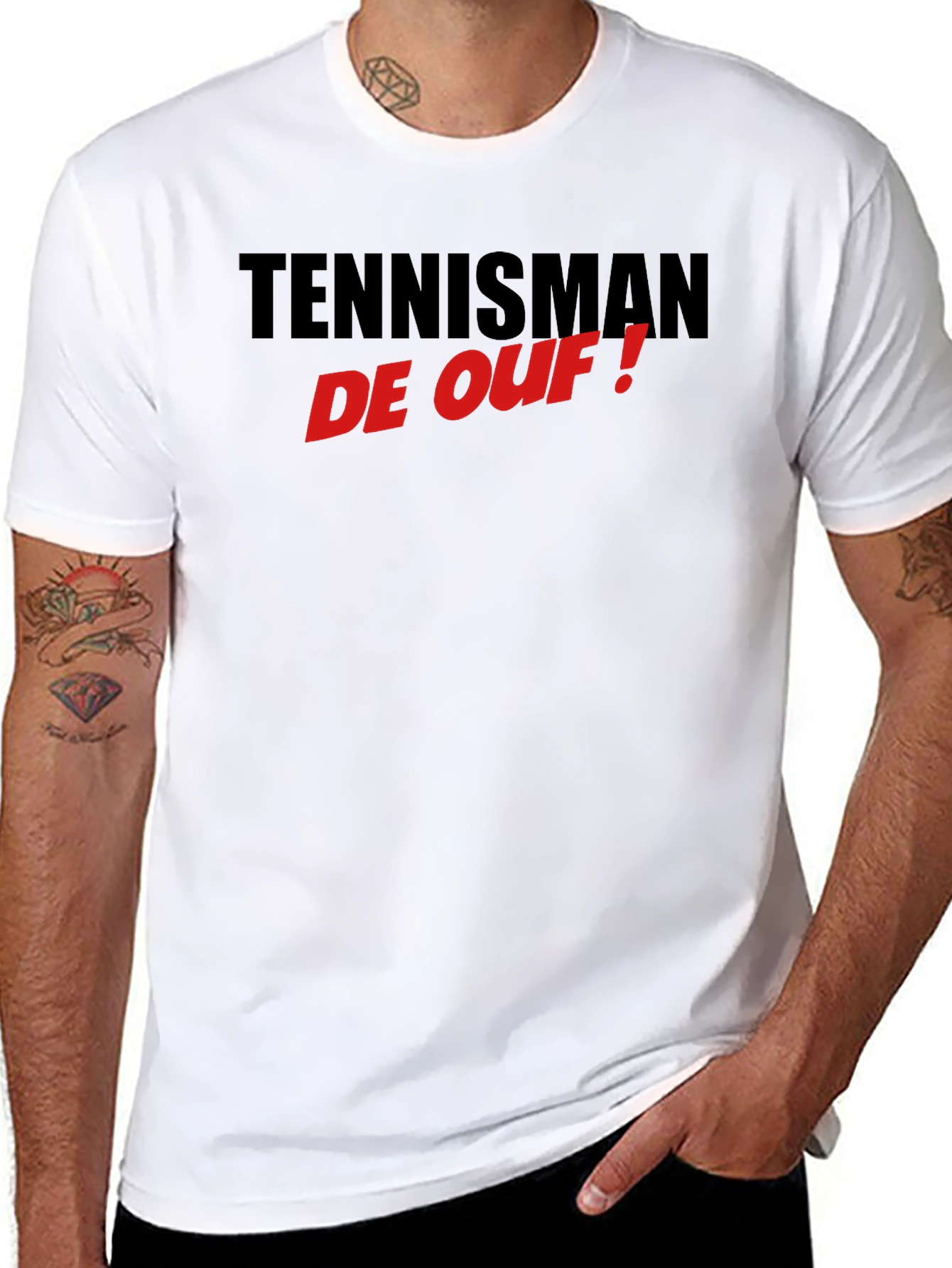 Tennisman de Ouf! T-Shirt - Black Cotton Tee