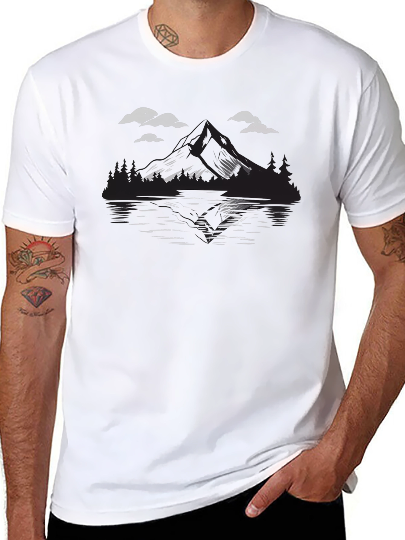 Mountain Lake Graphic T-Shirt - Adventure Ready