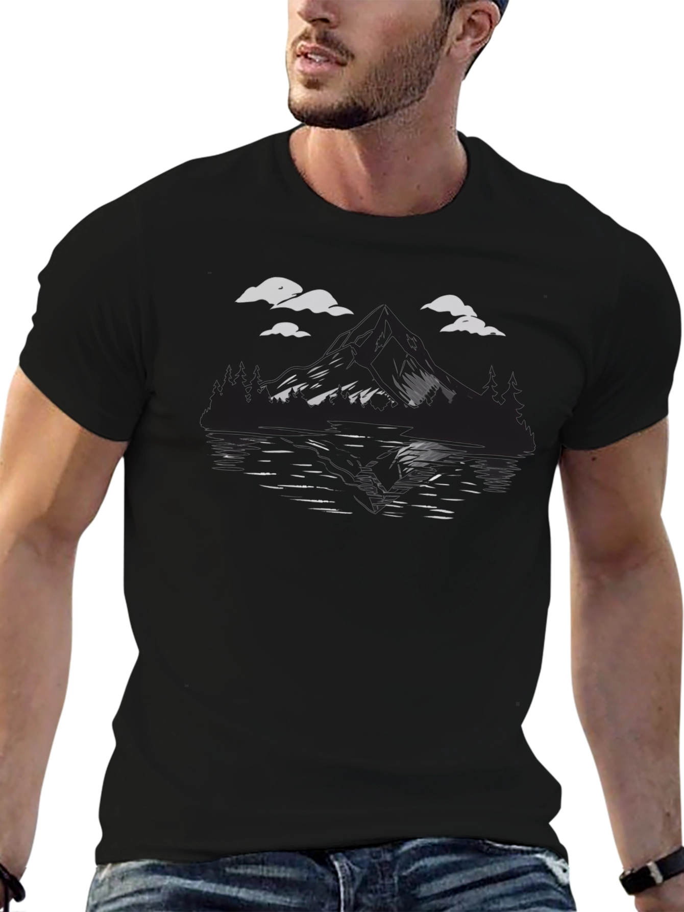 Mountain Lake Graphic T-Shirt - Adventure Ready