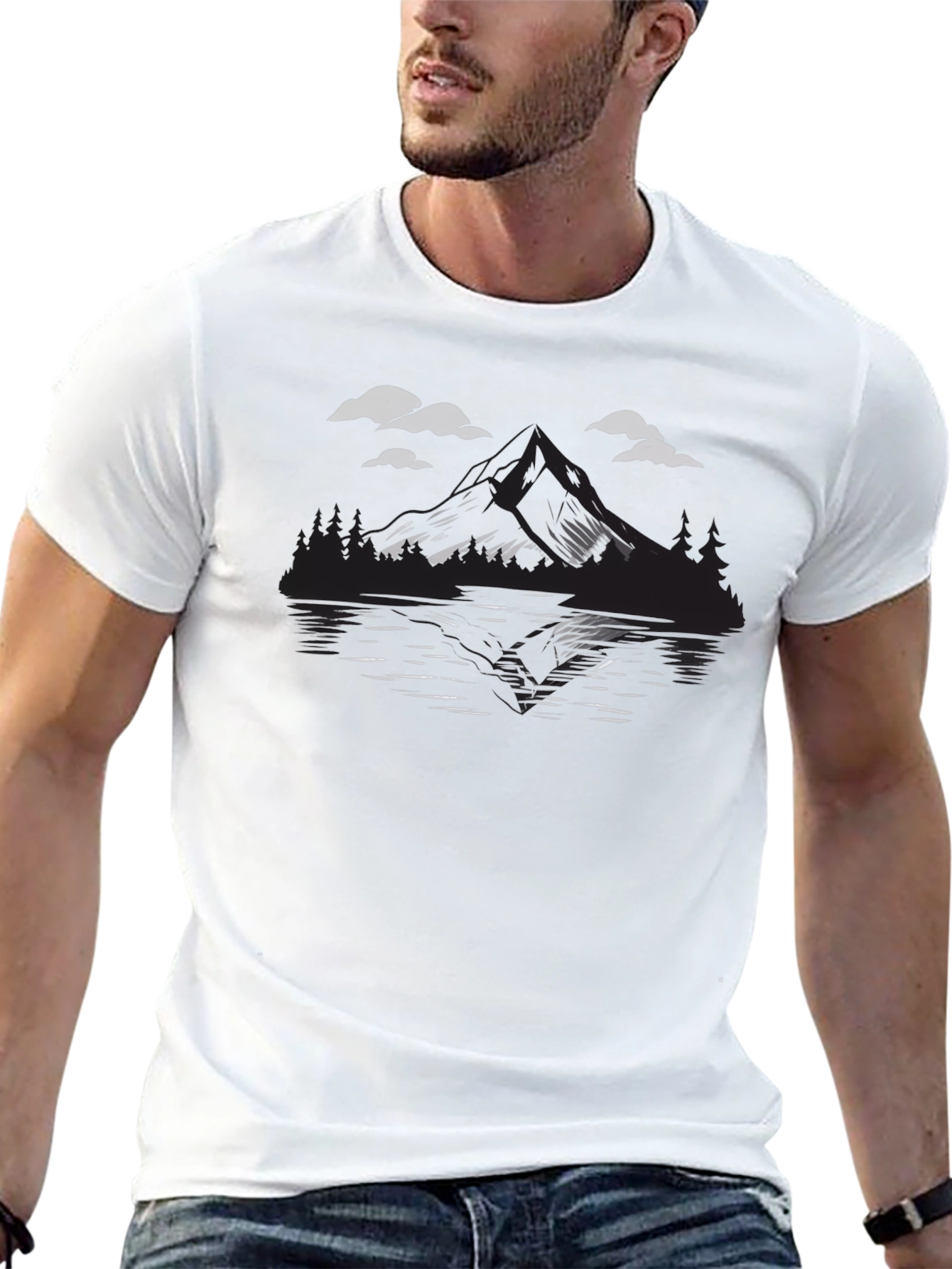 Mountain Lake Graphic T-Shirt - Adventure Ready
