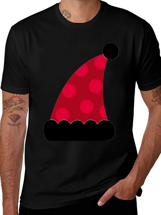 Festive Santa Hat Graphic Tee