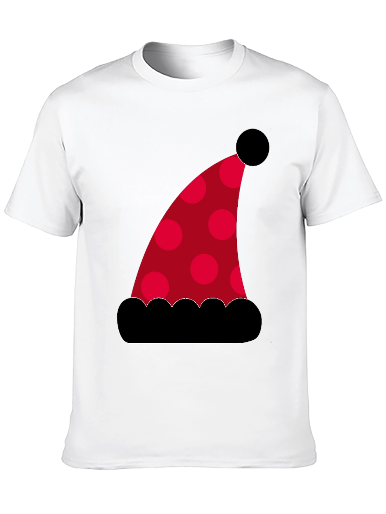Festive Santa Hat Graphic Tee
