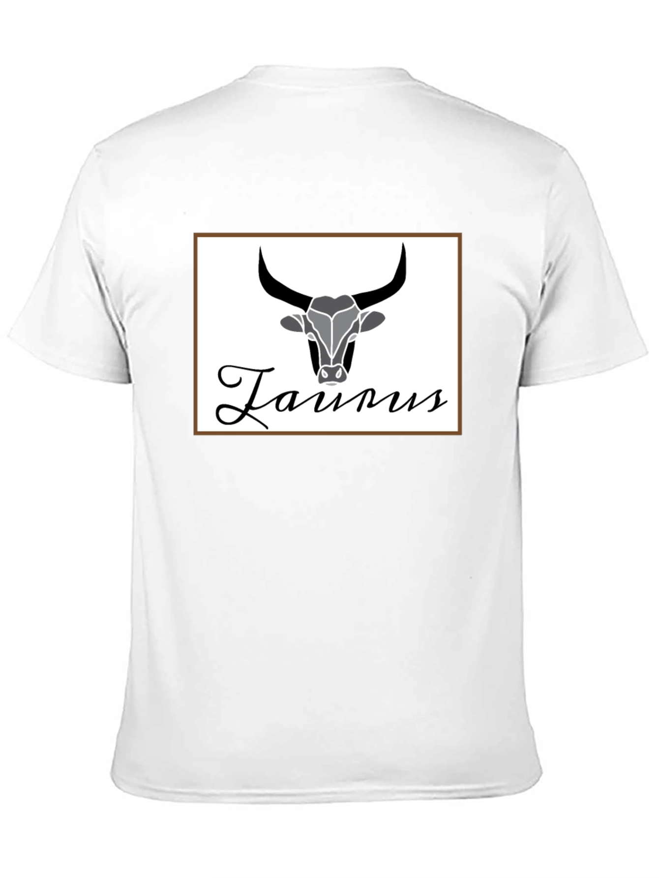 Taurus Zodiac Sign Black T-Shirt