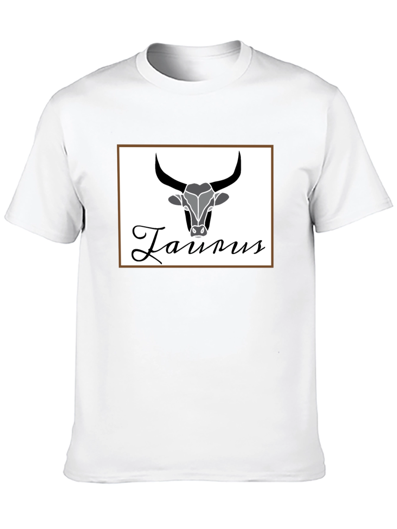 Taurus Zodiac Sign Black T-Shirt
