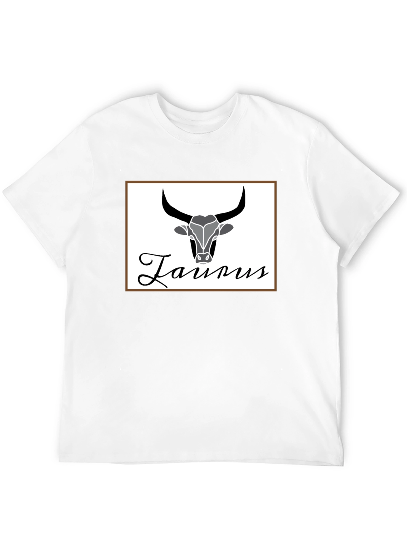 Taurus Zodiac Sign Black T-Shirt