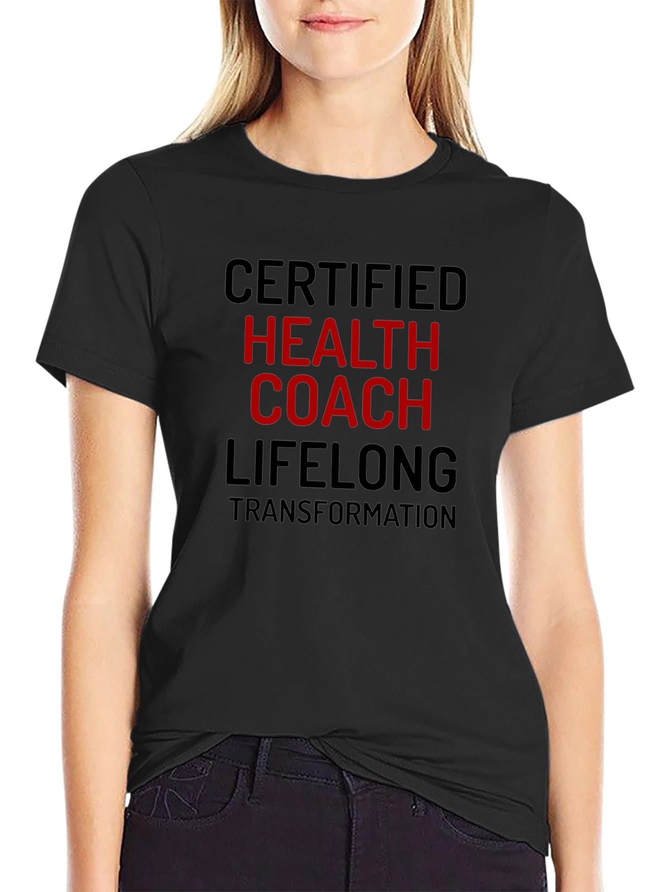 Certified Health Coach T-Shirt - Lifelong Transformation Tee