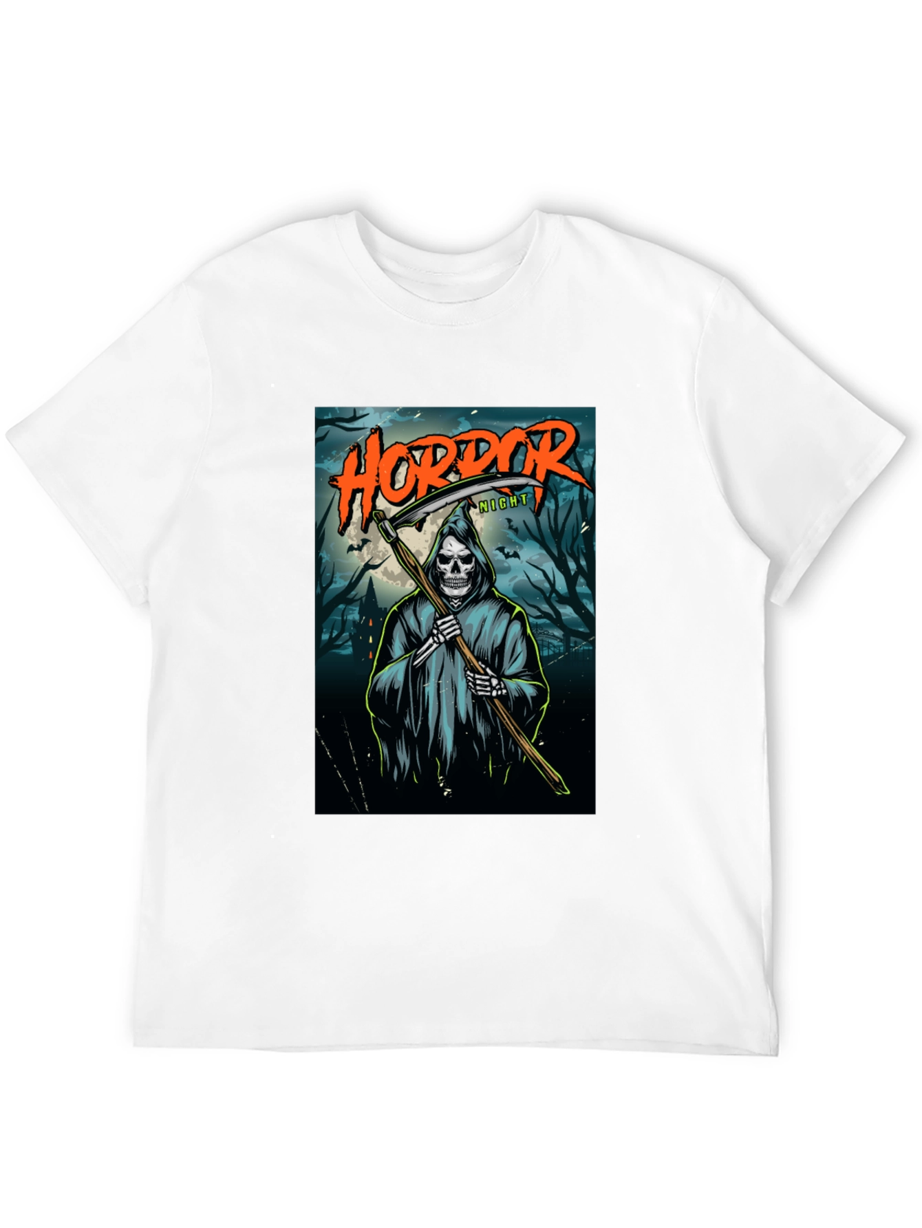 Horror Night Grim Reaper Graphic T-Shirt
