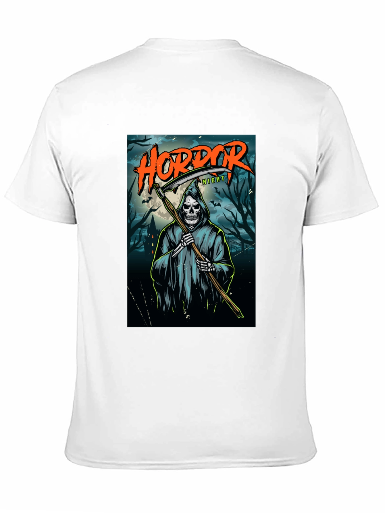 Horror Night Grim Reaper Graphic T-Shirt