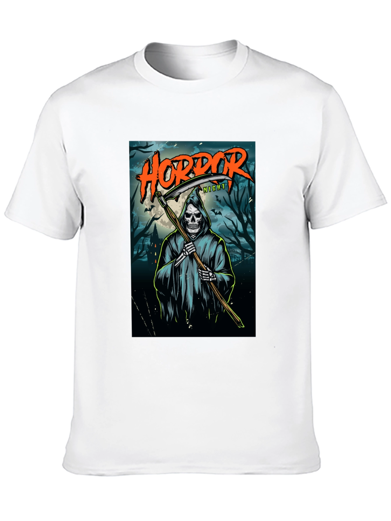 Horror Night Grim Reaper Graphic T-Shirt