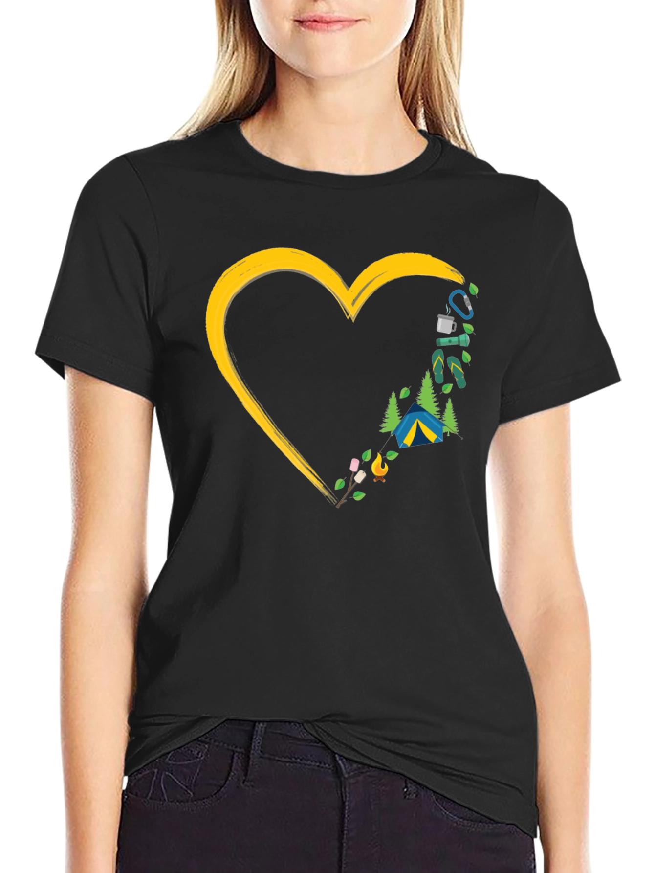 Camping Heart T-Shirt - Adventure Ready!