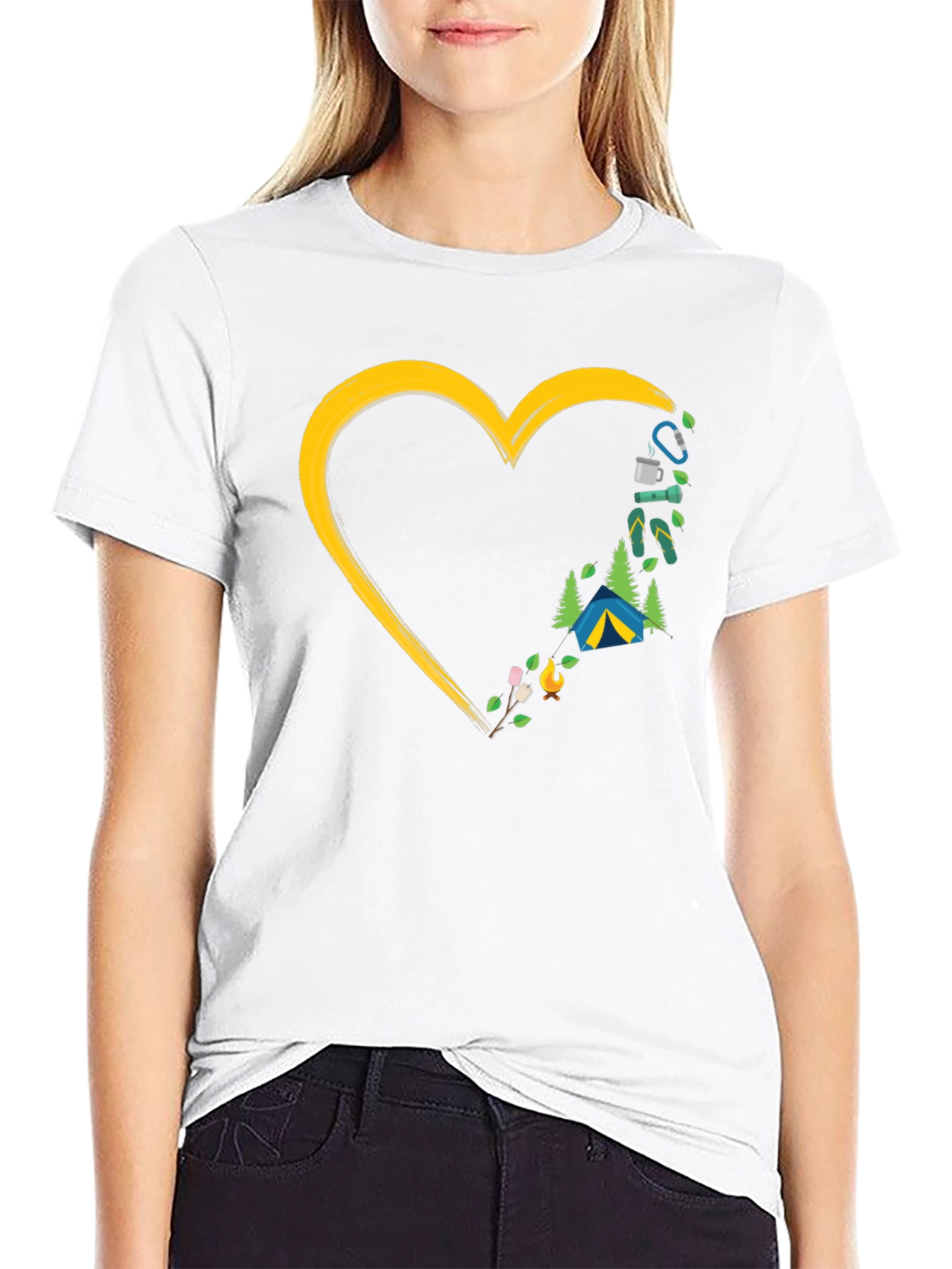 Camping Heart T-Shirt - Adventure Ready!