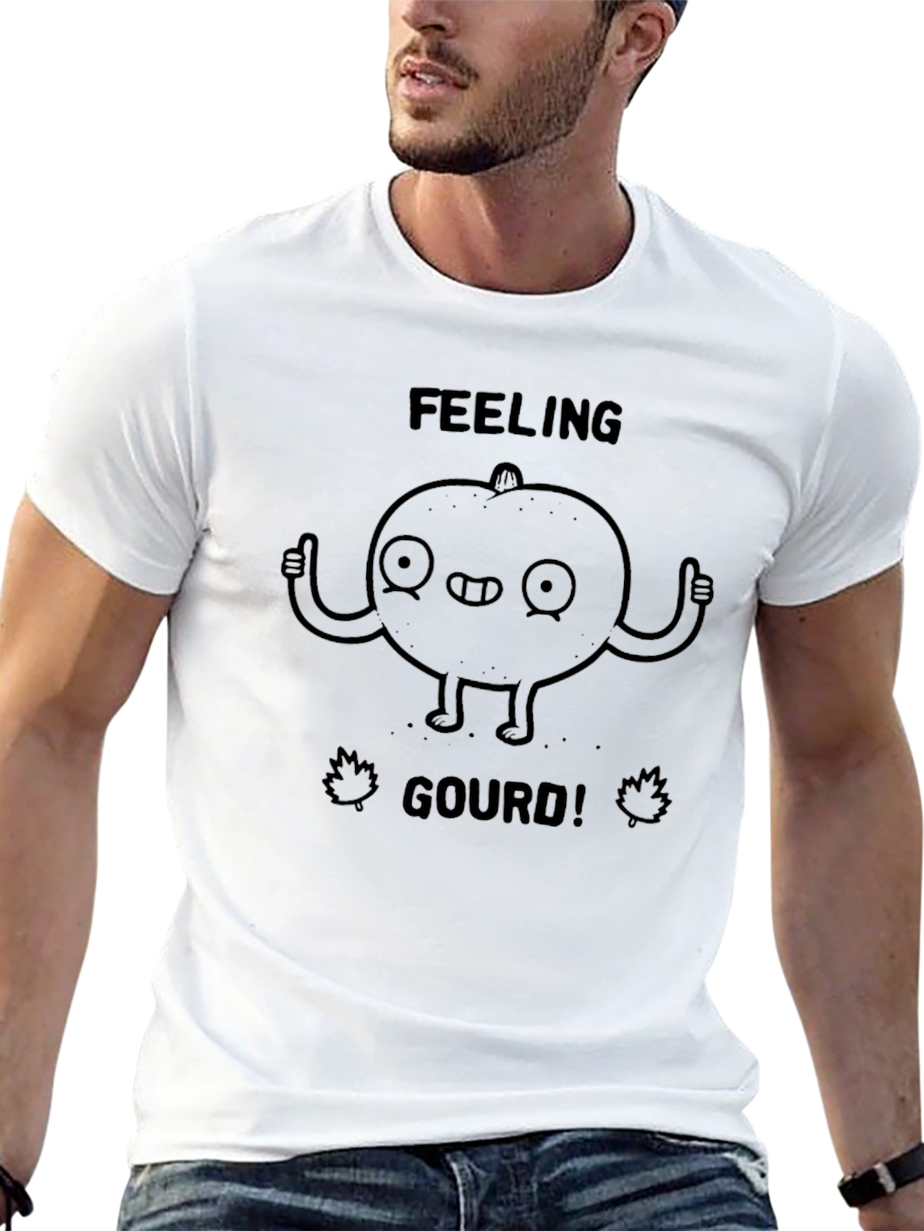 Feeling Gourd Funny Graphic T-Shirt