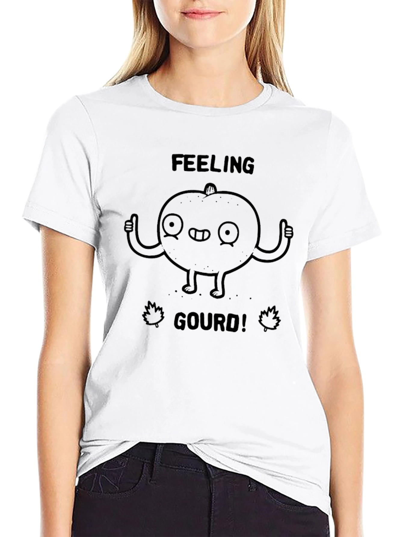 Feeling Gourd Funny Graphic T-Shirt