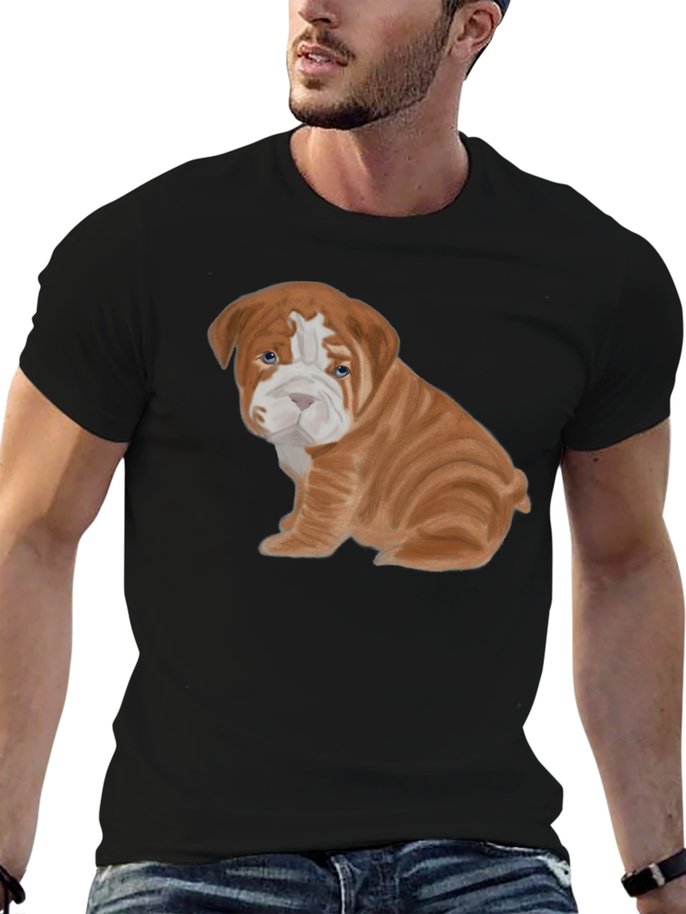 Bulldog Puppy Tee - Cute Dog Graphic T-Shirt