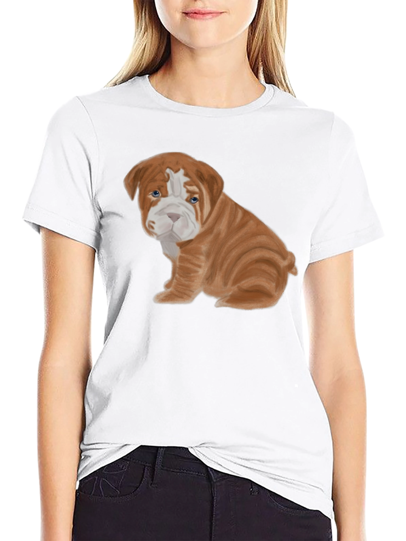 Bulldog Puppy Tee - Cute Dog Graphic T-Shirt