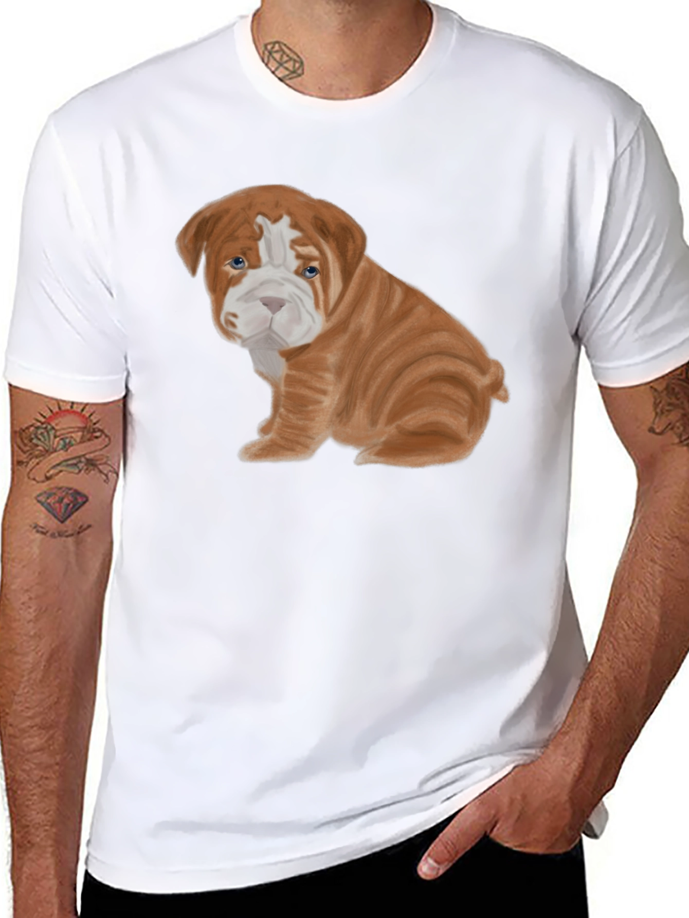 Bulldog Puppy Tee - Cute Dog Graphic T-Shirt