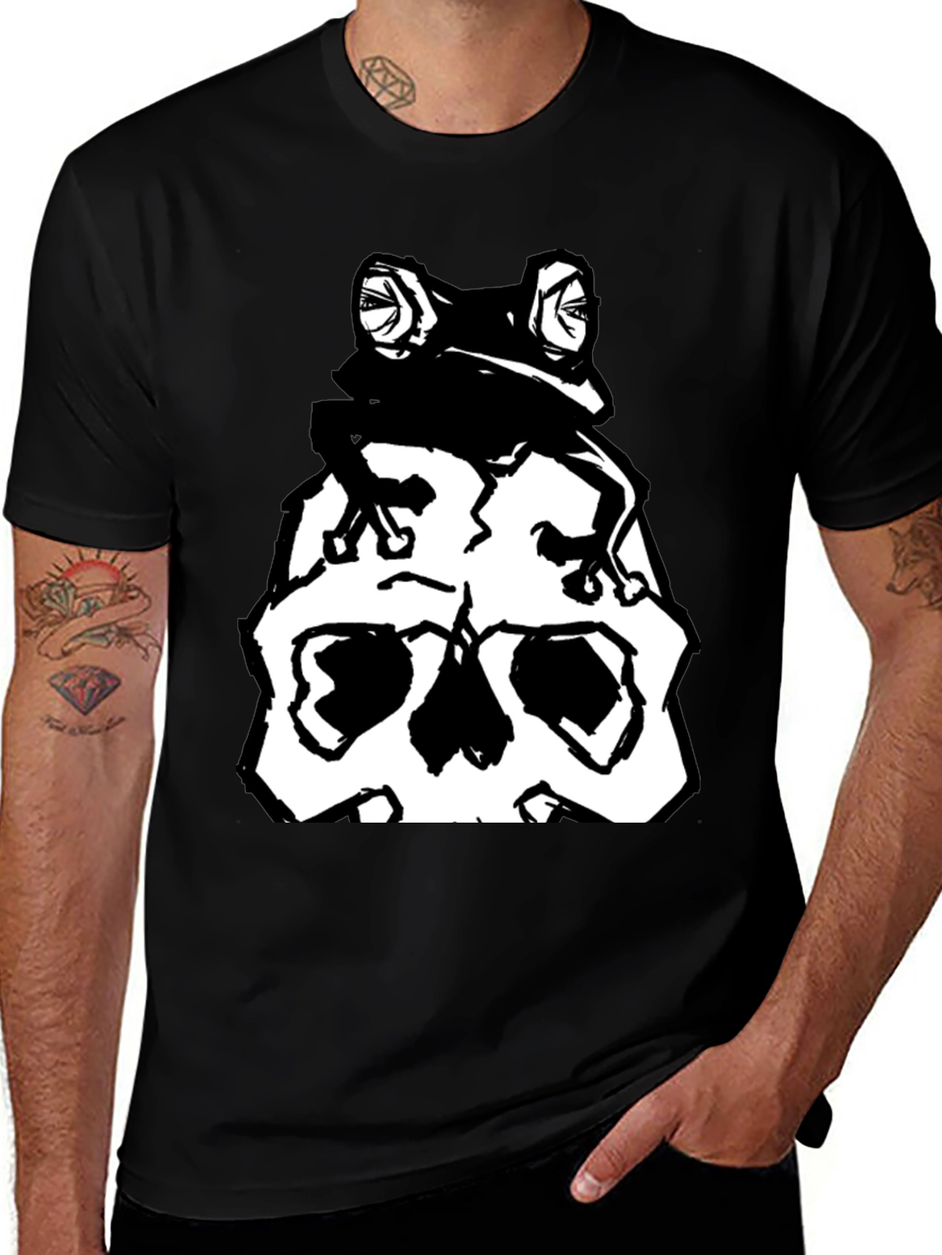 Frog Skull T-Shirt - Dark Humor Graphic Tee