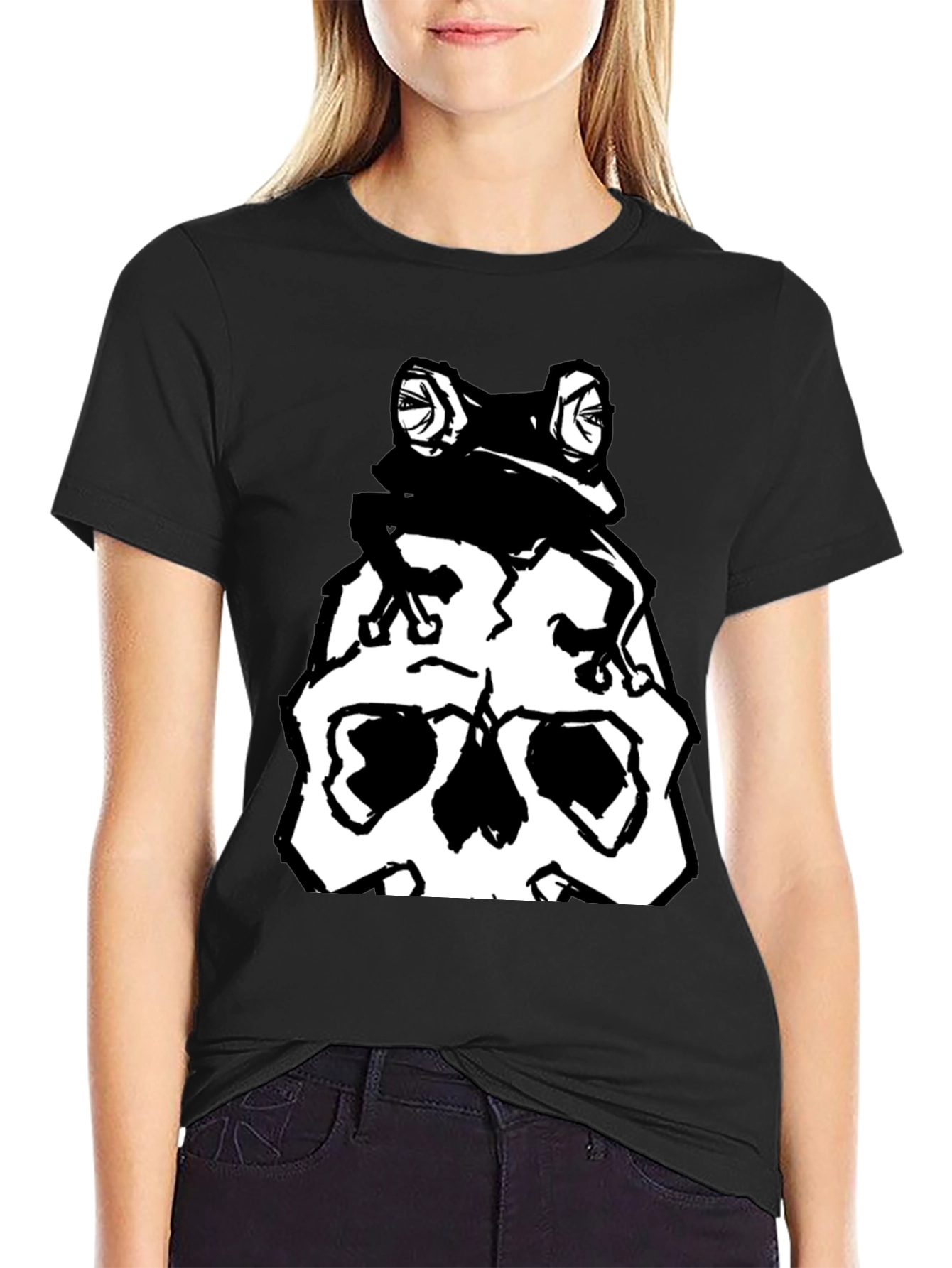 Frog Skull T-Shirt - Dark Humor Graphic Tee