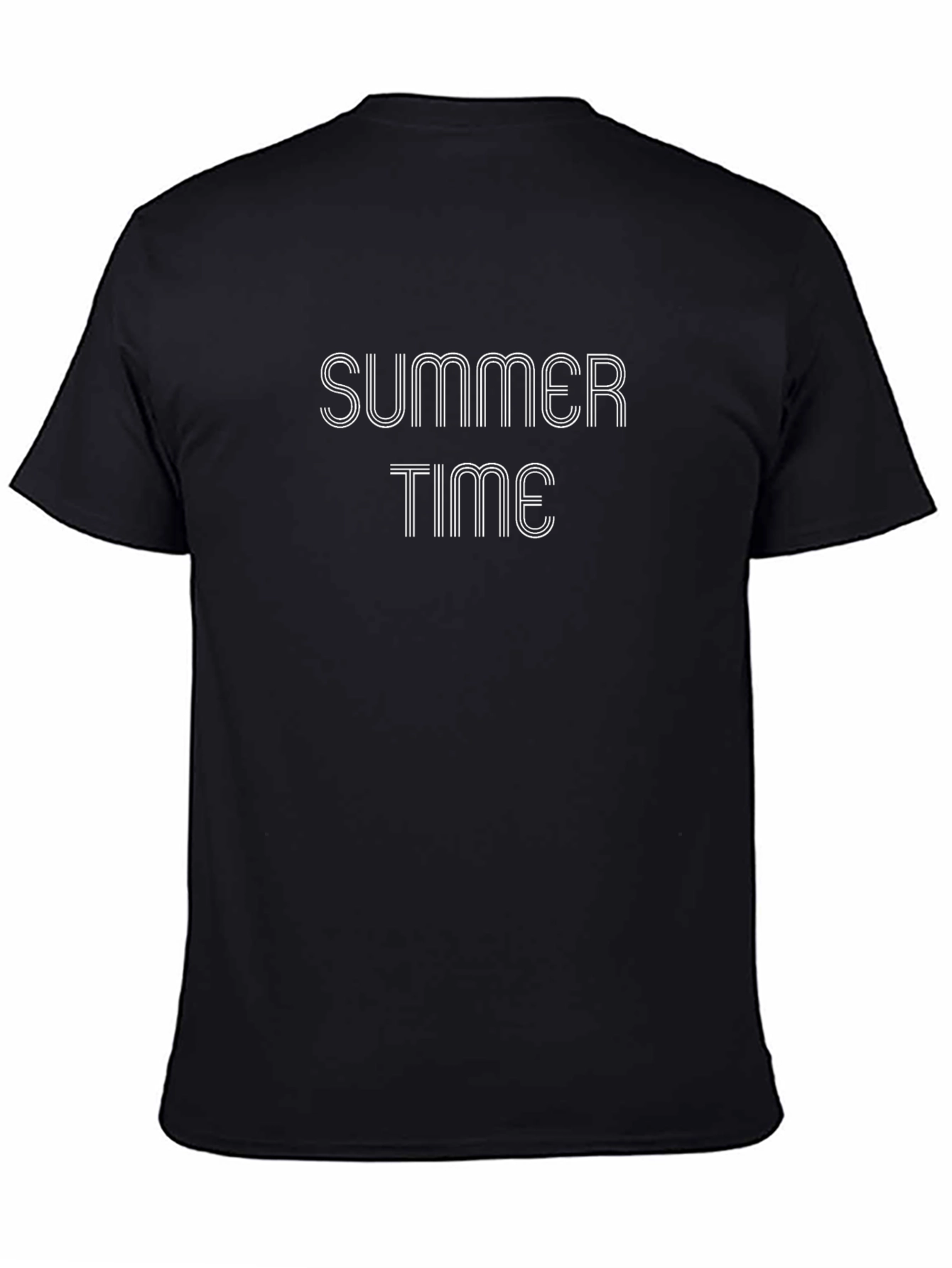 Summer Time Black T-Shirt - Stylish Mens Tee