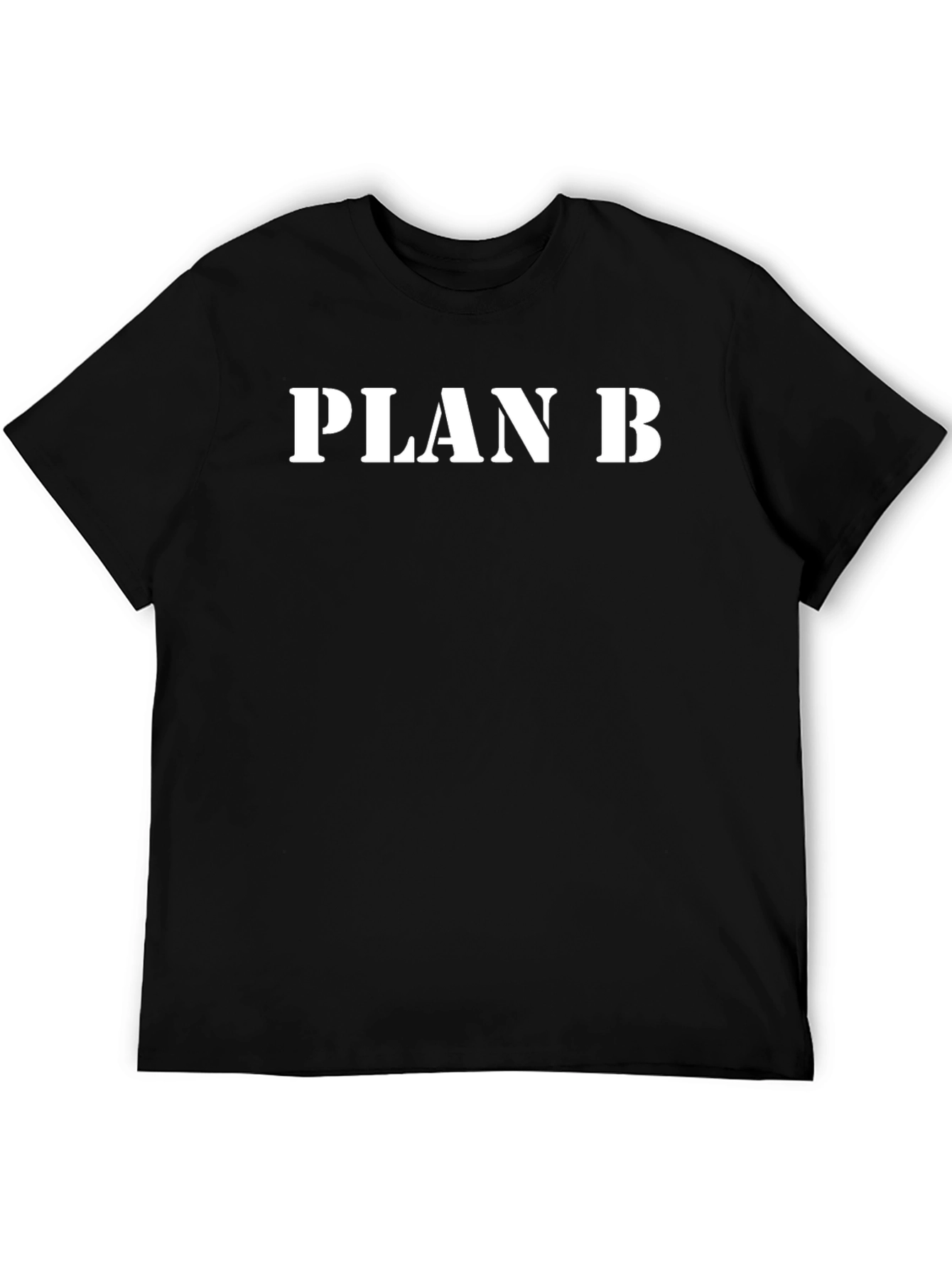 Plan B Graphic T-Shirt - Black Cotton Tee