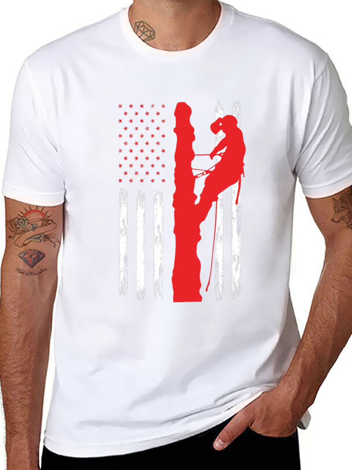 Lineman American Flag T-Shirt