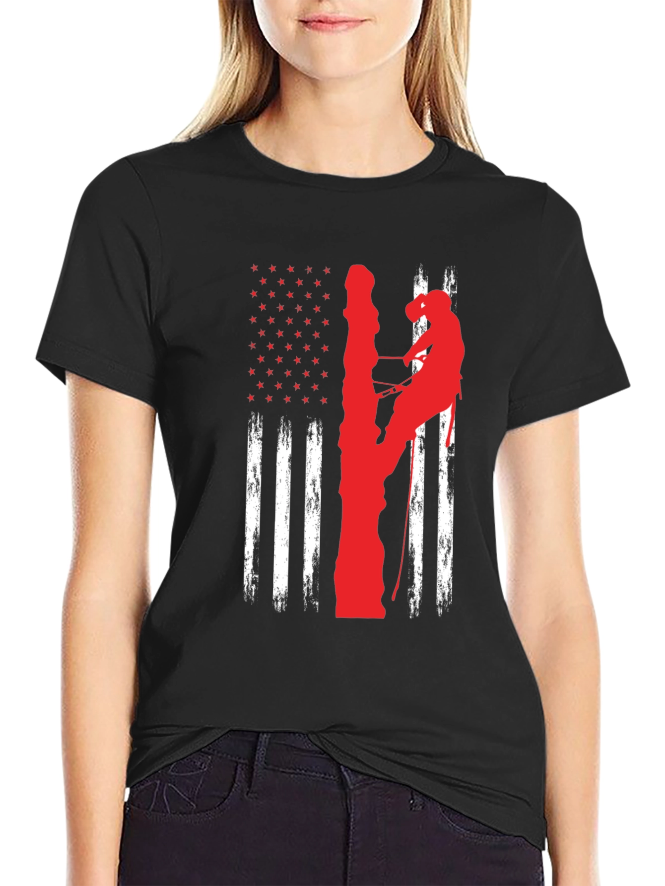Lineman American Flag T-Shirt