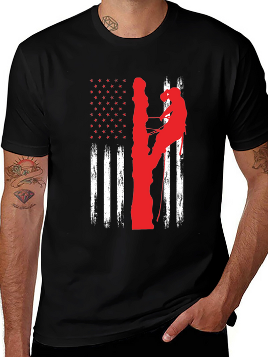 Lineman American Flag T-Shirt