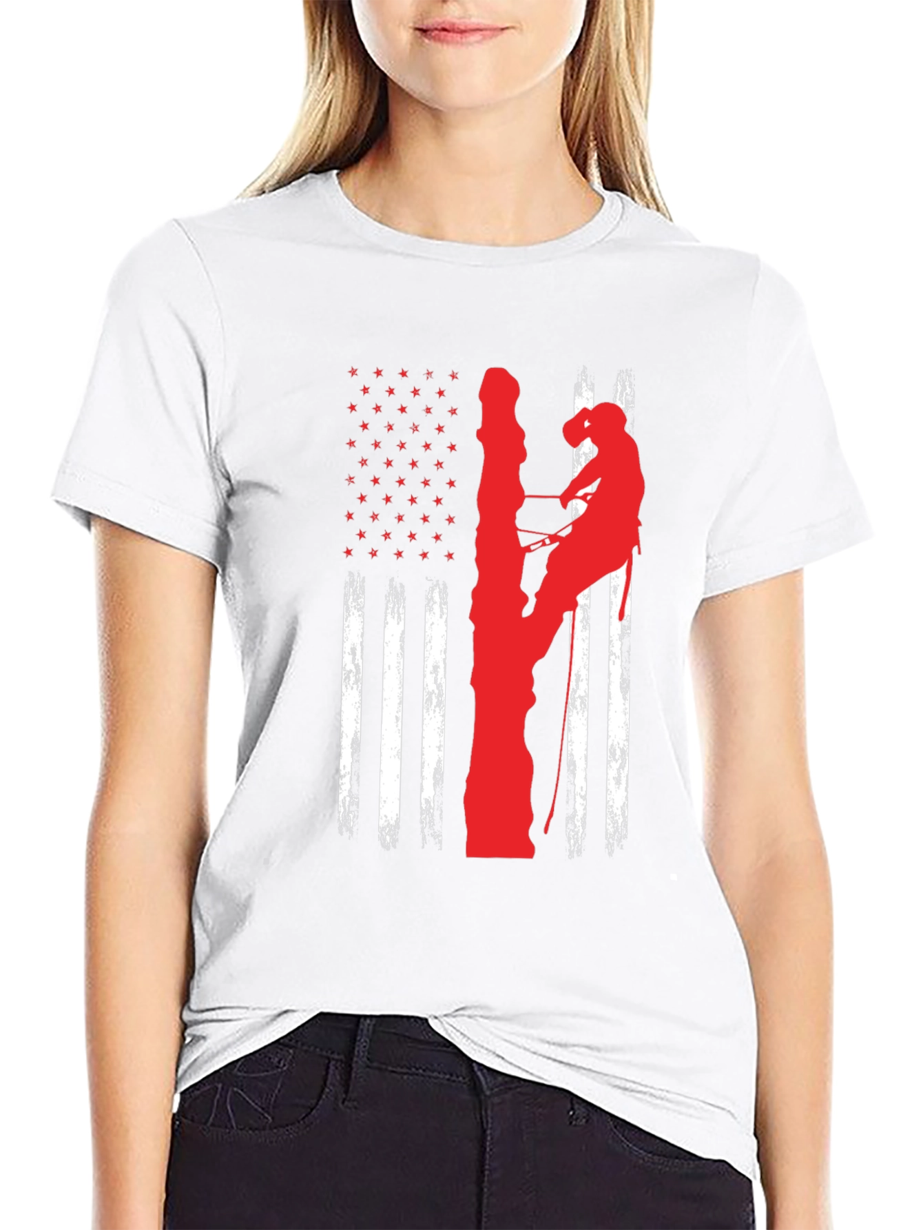 Lineman American Flag T-Shirt