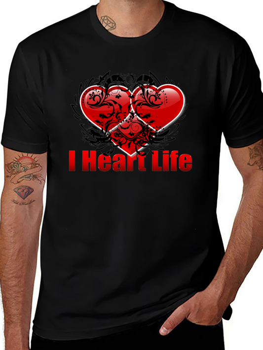 I Heart Life T-Shirt - Stylish Graphic Tee