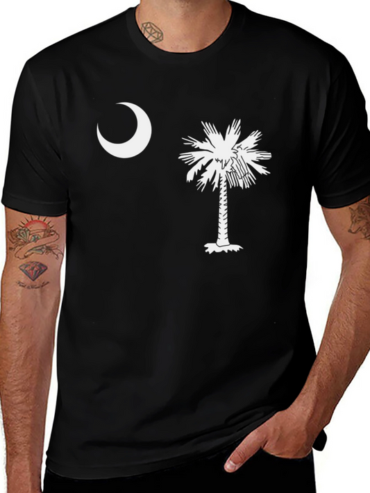 South Carolina Flag T-Shirt - Palmetto Tree & Crescent Moon
