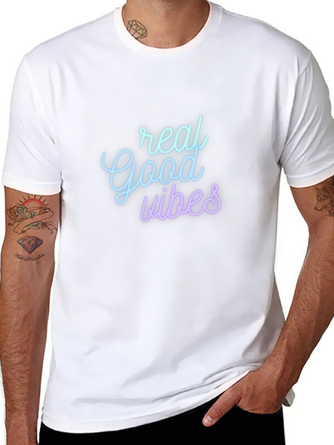 Real Good Vibes Graphic T-Shirt