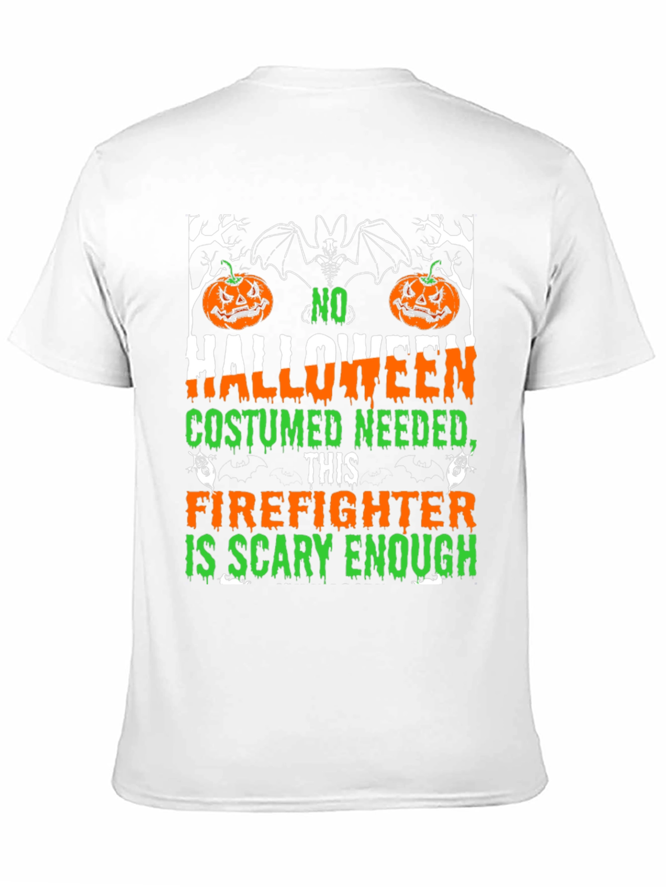 Halloween Firefighter T-Shirt - Scary Enough Costume