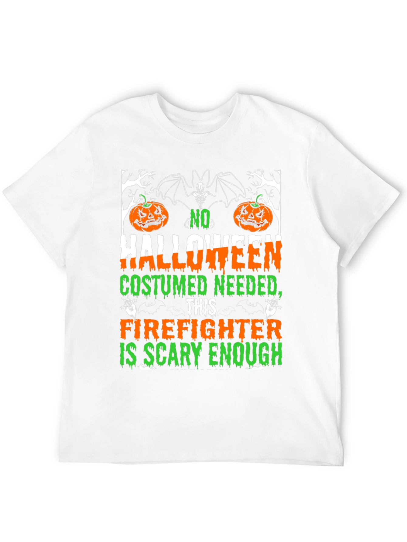 Halloween Firefighter T-Shirt - Scary Enough Costume