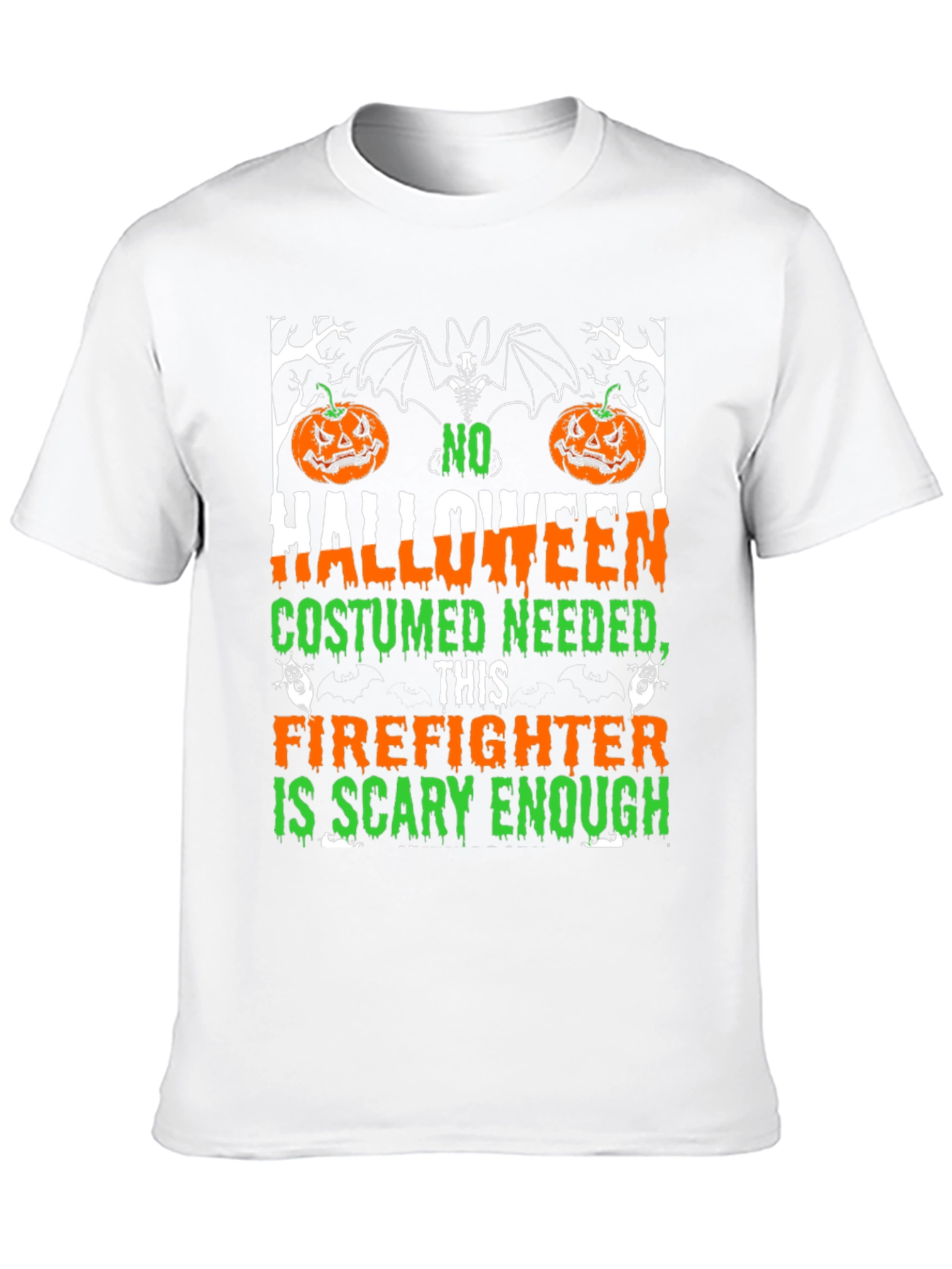 Halloween Firefighter T-Shirt - Scary Enough Costume