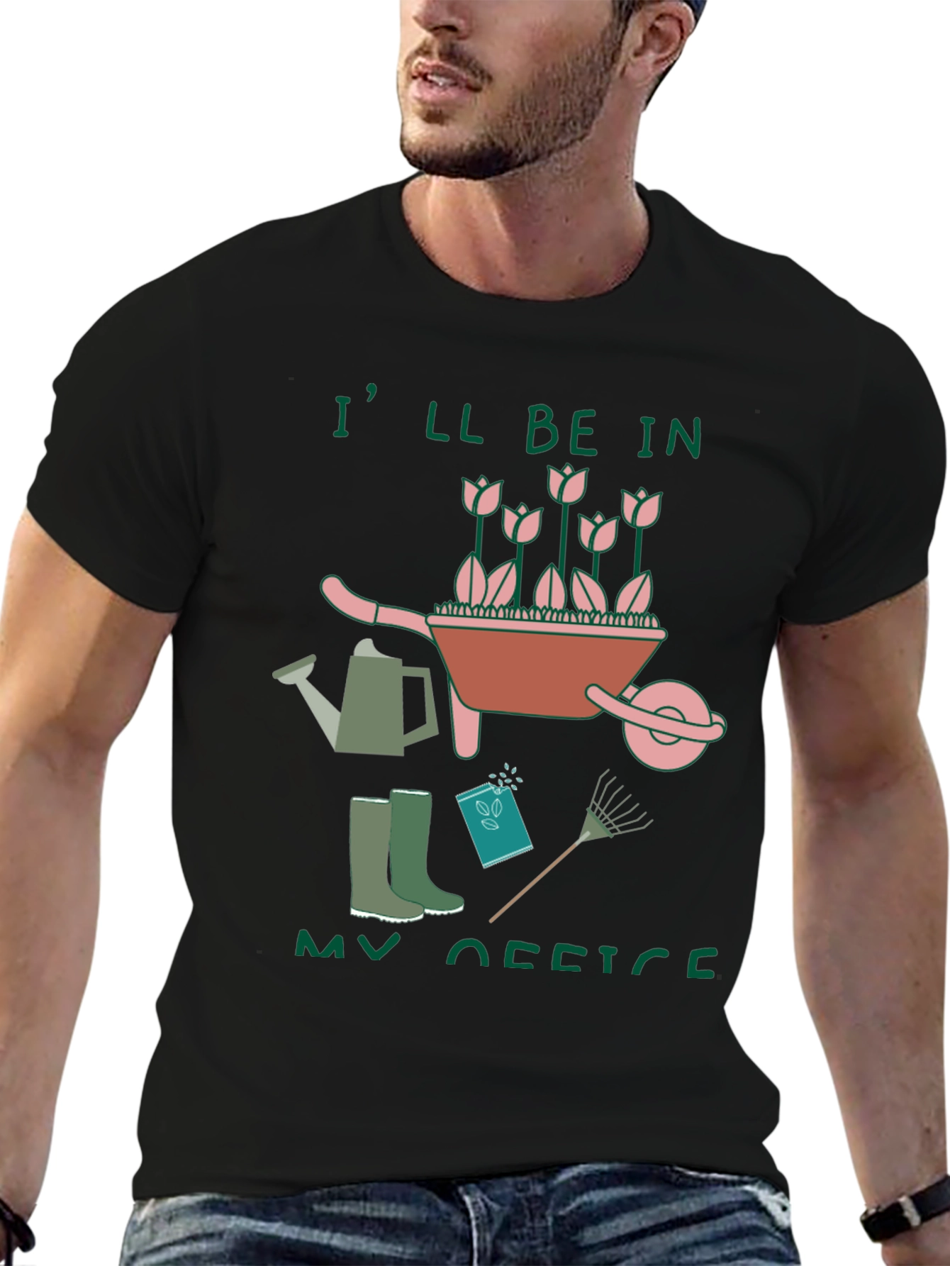 Gardening Office Graphic Tee