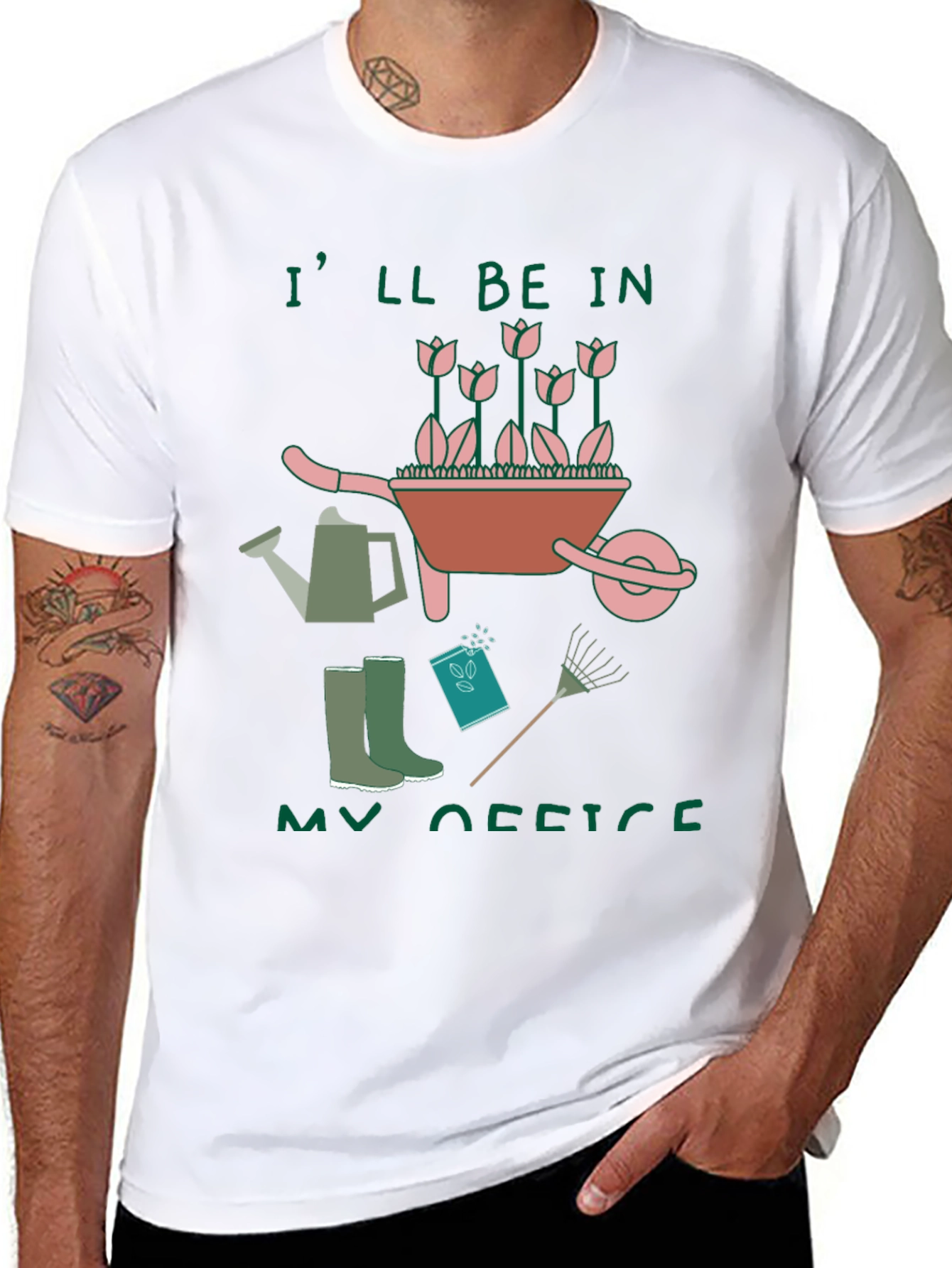 Gardening Office Graphic Tee