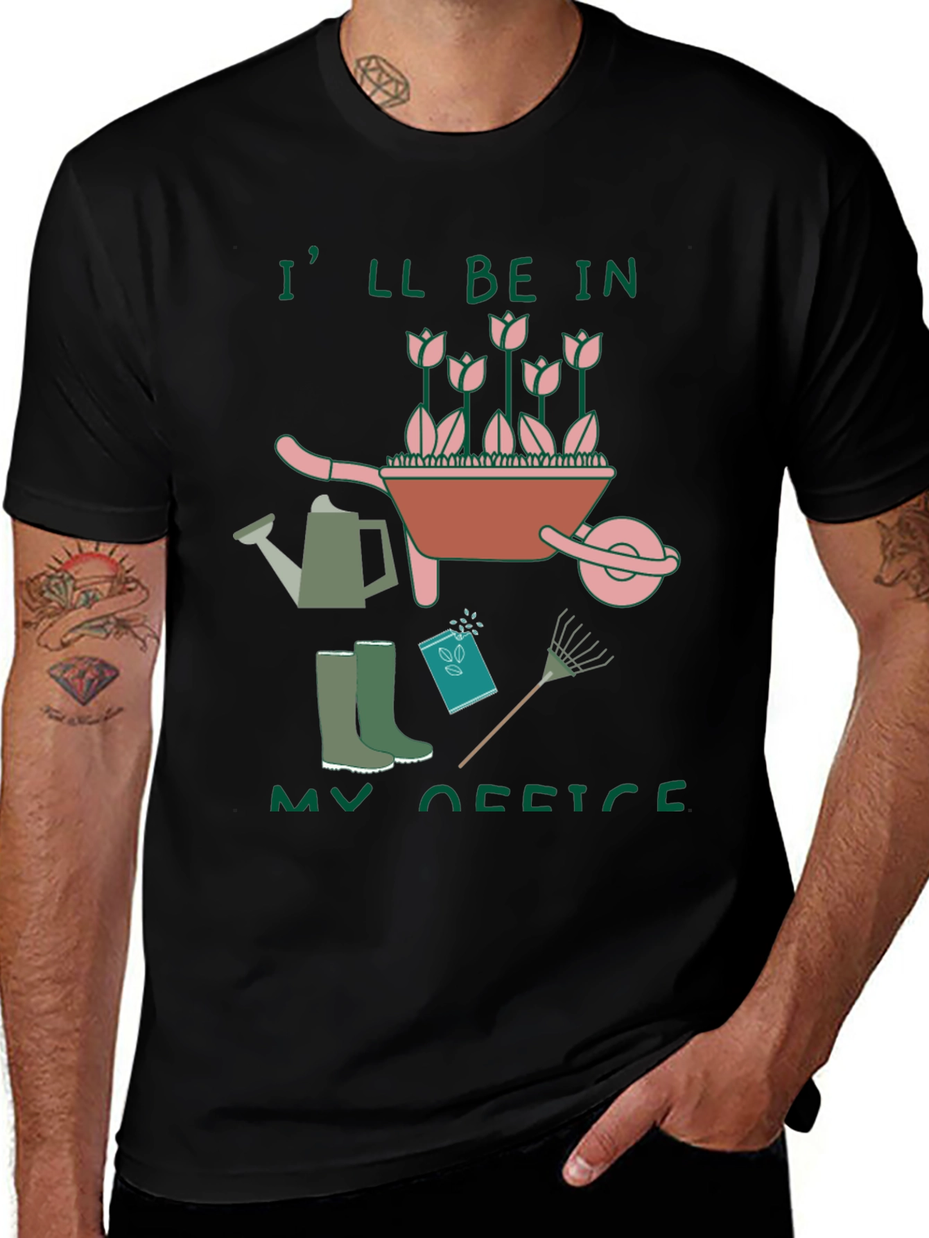 Gardening Office Graphic Tee