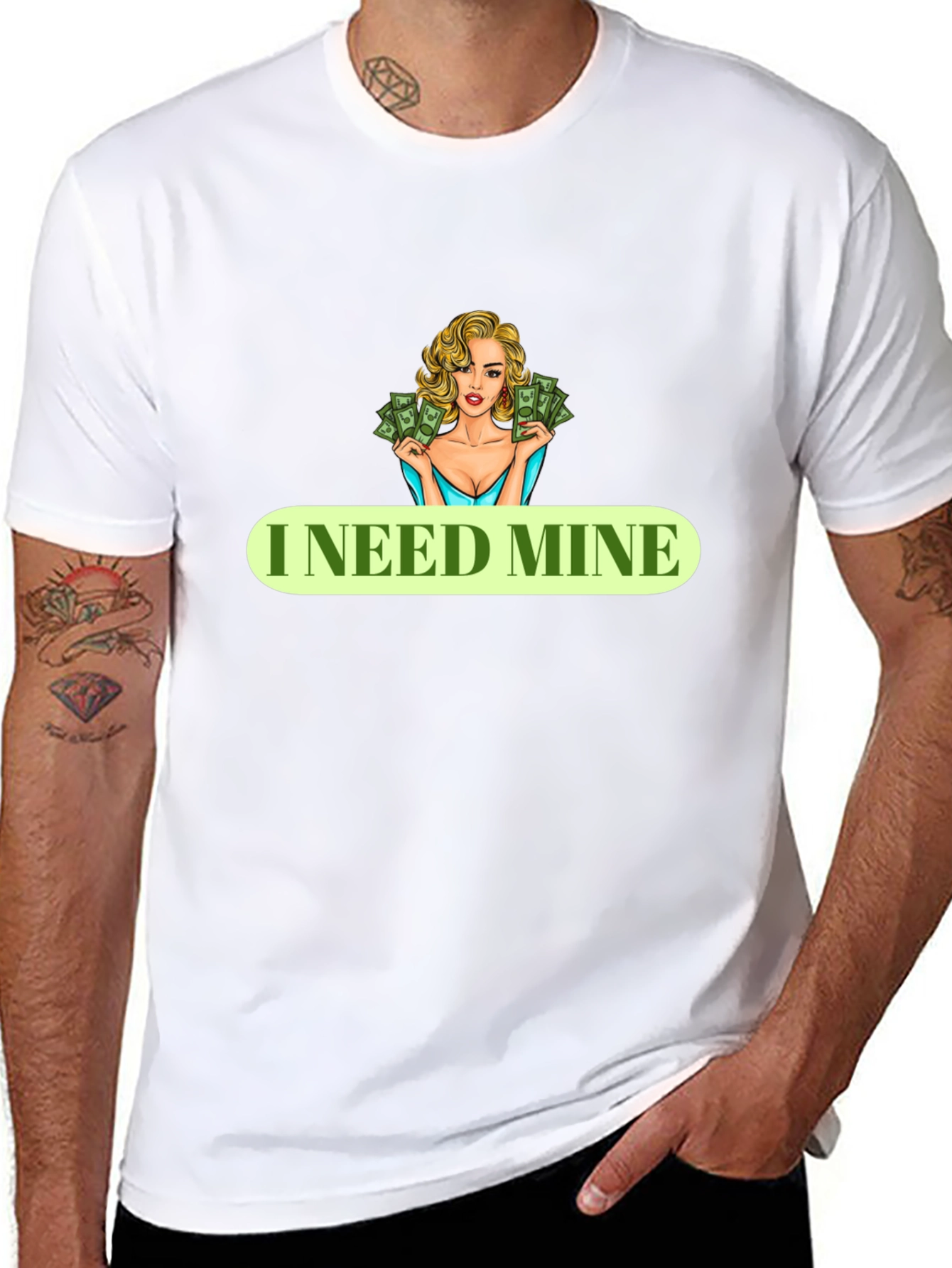 I Need Mine Black T-Shirt