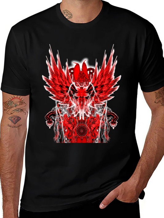Winged Graphic Print T-Shirt